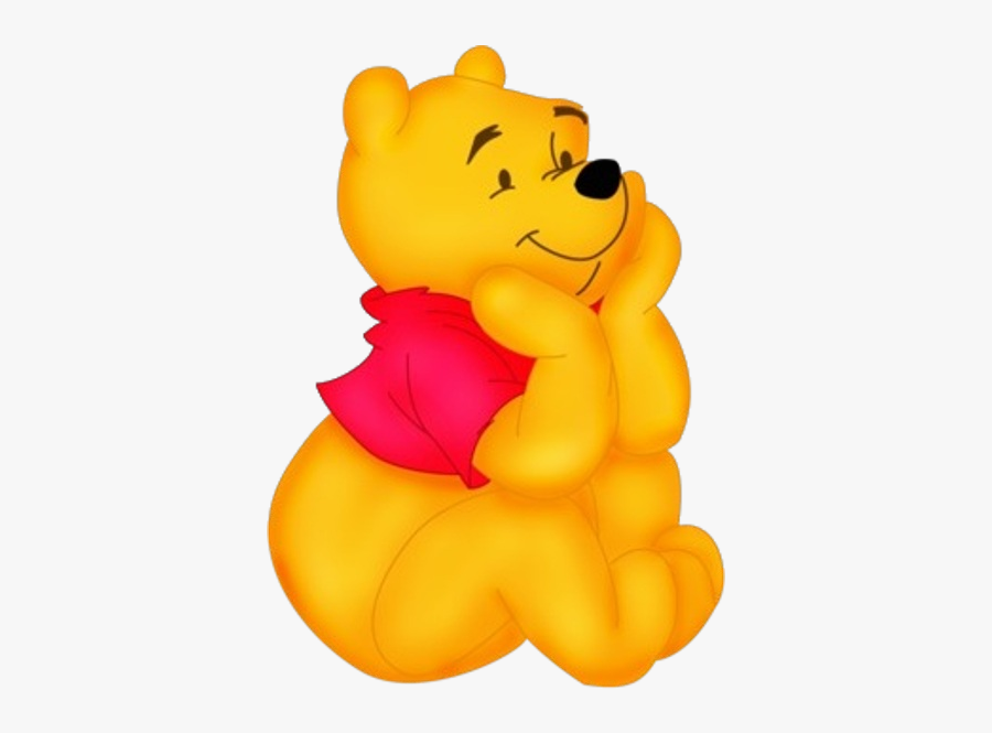 Winnie The Pooh With Leaf, Transparent Clipart