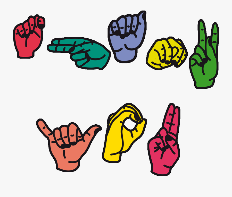 American Sign Language Thank - Sign Language Png Cartoon, Transparent Clipart
