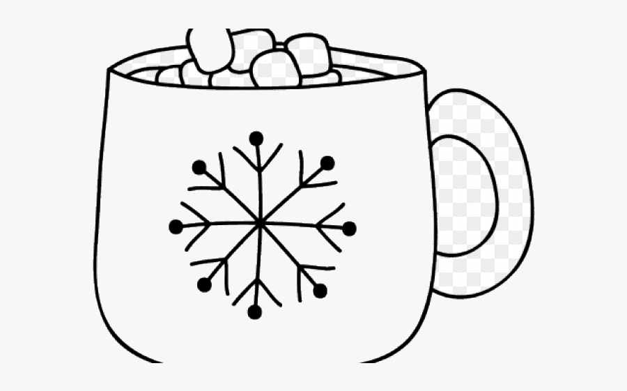 Hot Chocolate X Clipart Steam Black And White Transparent - Hot Cocoa Black And White Clipart, Transparent Clipart