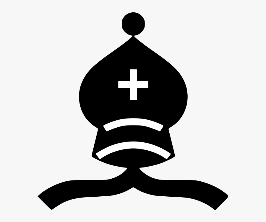 Chess Piece Black Bishop Svg Clip Arts - Black Bishop Chess Png, Transparent Clipart
