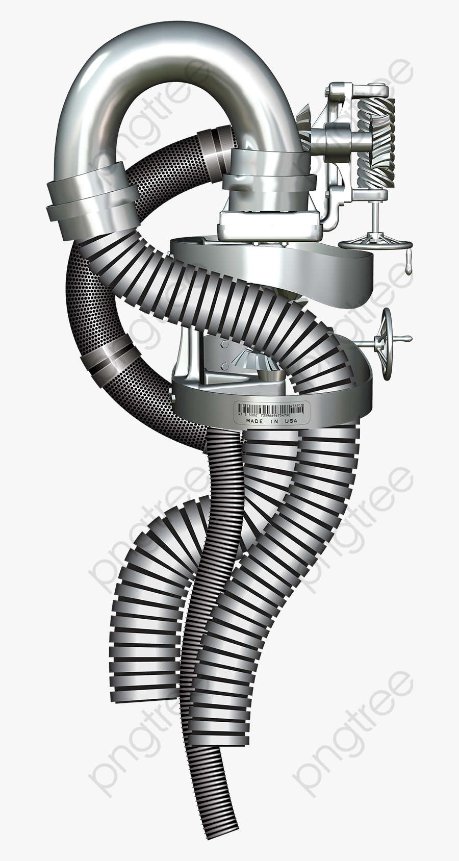 Gas Clipart Steam - Steampunk Hose Png, Transparent Clipart