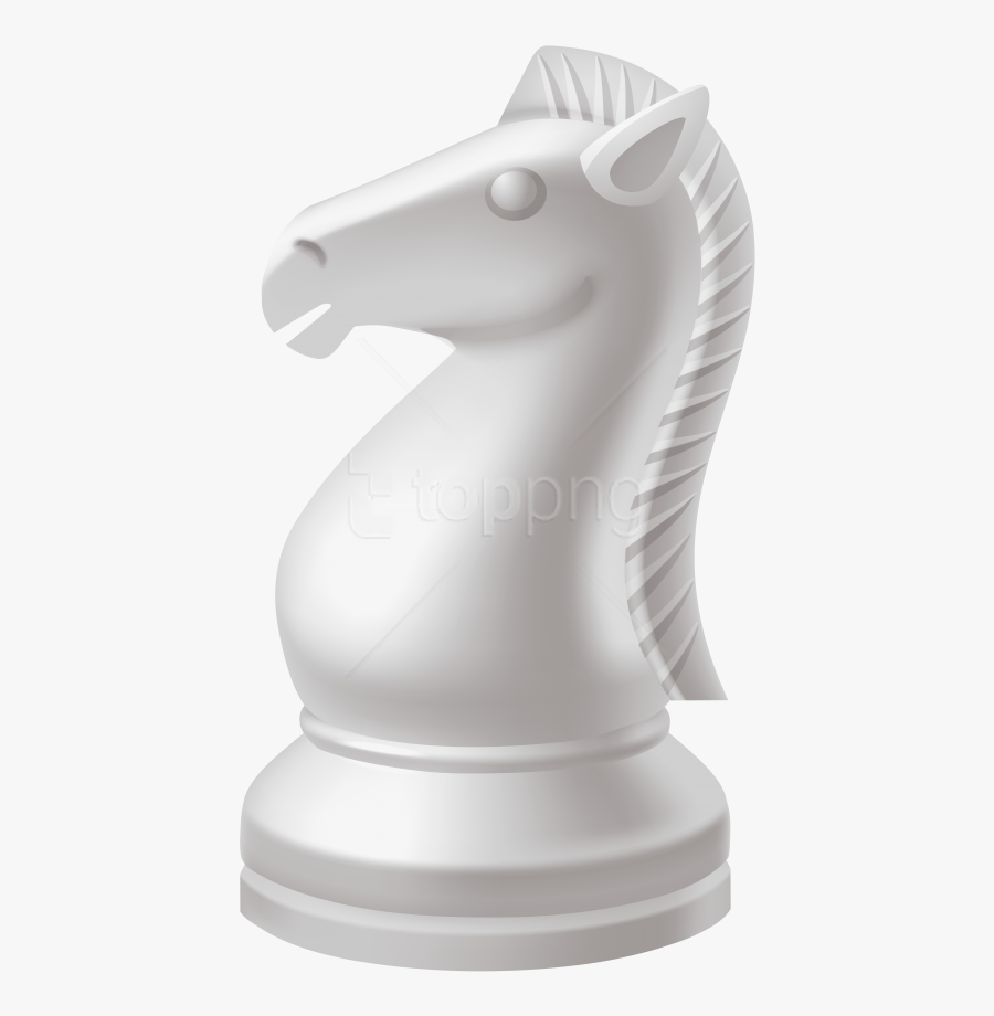 Download White Piece Clipart - White Knight Chess Piece Png, Transparent Clipart