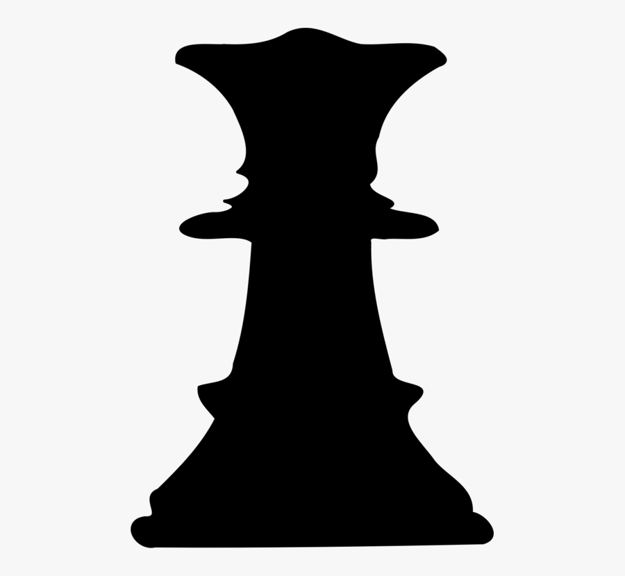 Silhouette Drawing Line Art Computer Icons Black - Reina Ajedrez Silueta, Transparent Clipart
