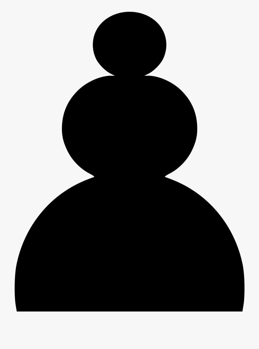 Silhouette,black And White,chess - Black Pawn Chess Png, Transparent Clipart