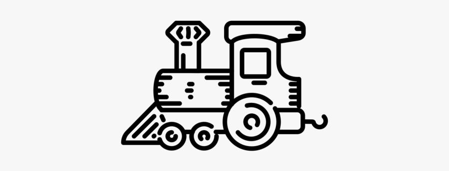 Locomotive Clipart Steam Train - 19th Century Transportation Drawing, Transparent Clipart