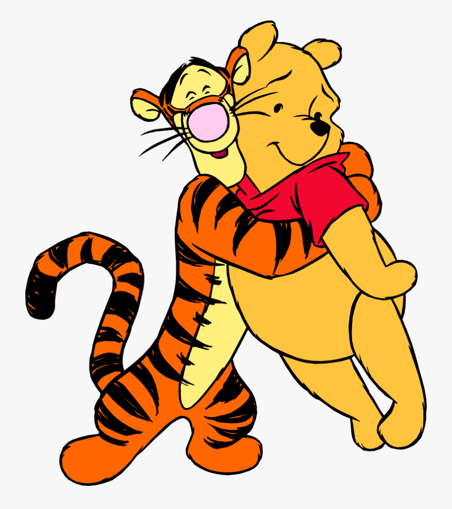 Winnie The Pooh And Tigger Hugging , Png Download - Winnie The Pooh And Tigger Hugging, Transparent Clipart