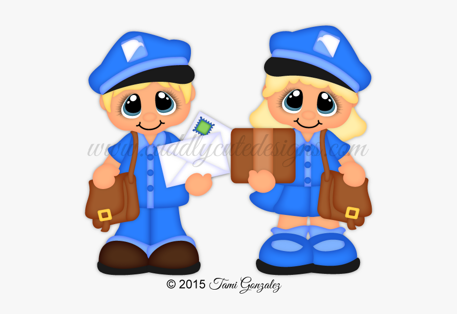 Clip Art Career Cuties - Mail Carriers Clipart, Transparent Clipart