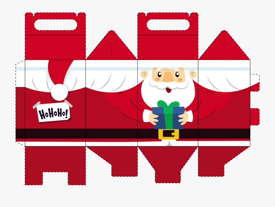 Boite Noel A Imprimer - Cut In Box Natal, Transparent Clipart