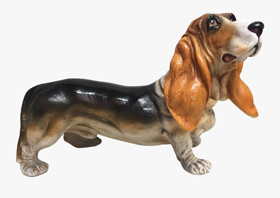 Clip Art S Italian Ceramic - Basset Hound, Transparent Clipart