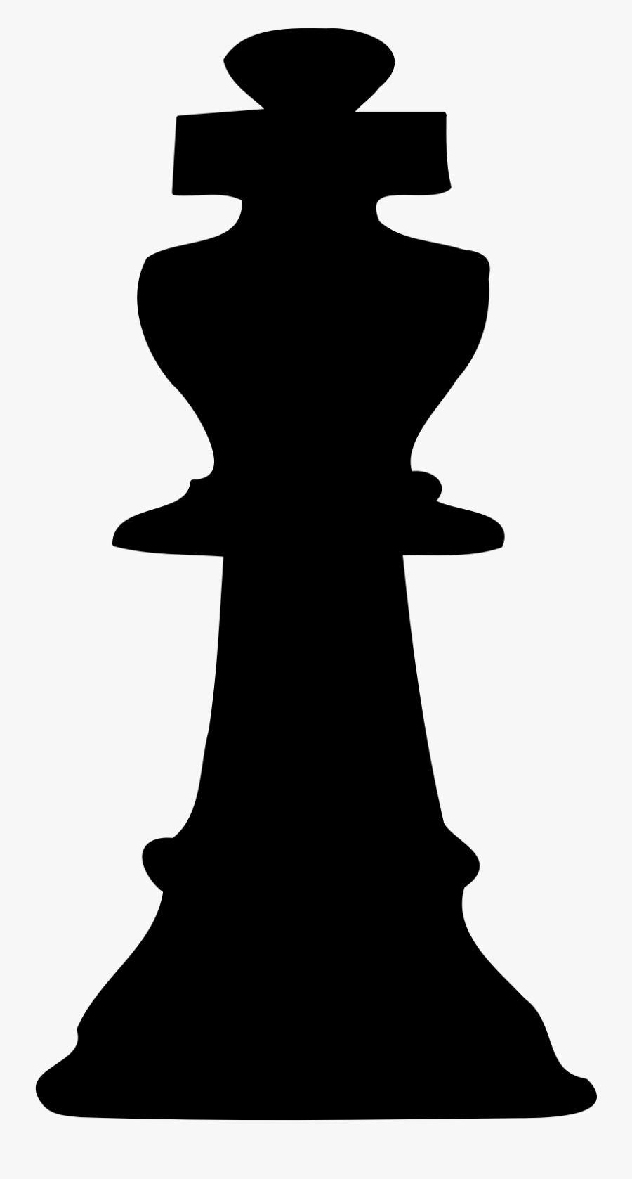 Transparent Throne Clipart Black And White - King Chess Piece Clip Art, Transparent Clipart