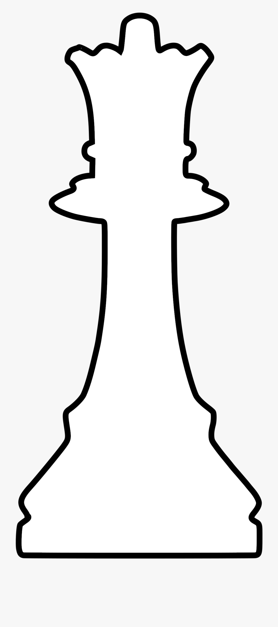 Clipart - Chess Piece King Silhouette, Transparent Clipart