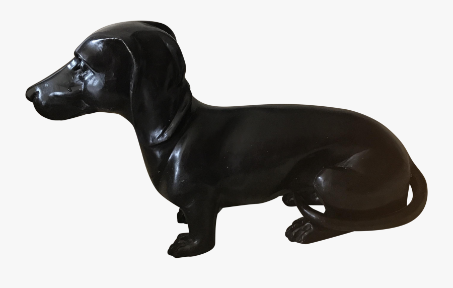 Clip Art Dachshund Side View - Dog Dachshund Statue With Something Inside, Transparent Clipart