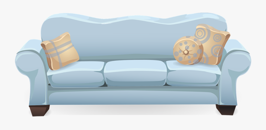 Sofa Furniture Clipart - Couch Clipart, Transparent Clipart