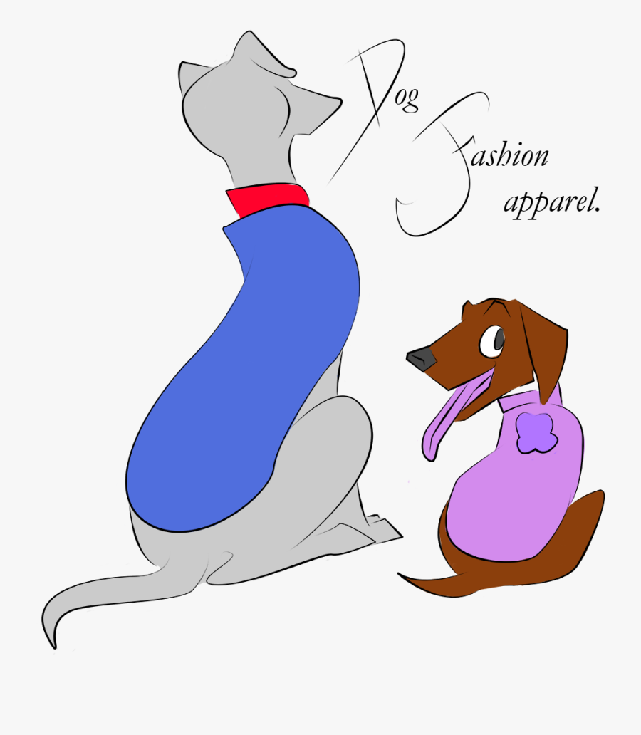 Royalty Free Fashion Apparel Dogfashionapp Twitter - Cartoon, Transparent Clipart