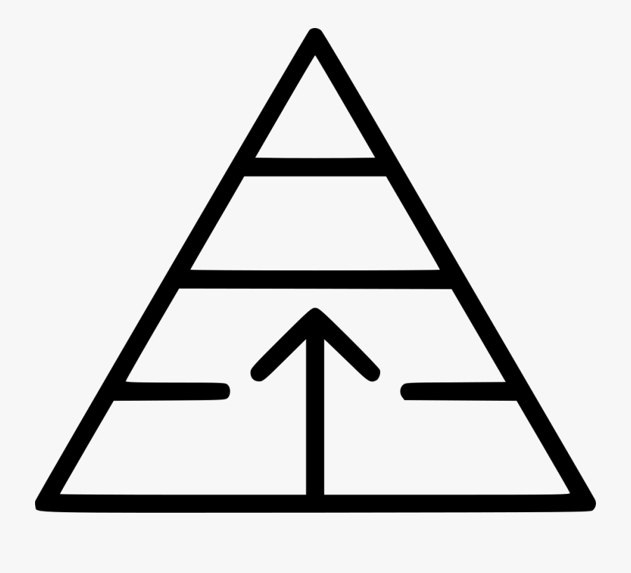 Growth Clipart Career Management - Pyramid Structure Icon, Transparent Clipart