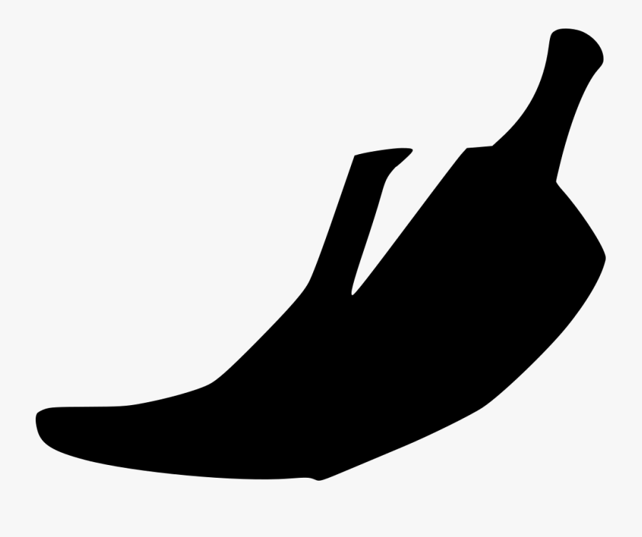 Black Shoe Silhouette Clip Art, Transparent Clipart