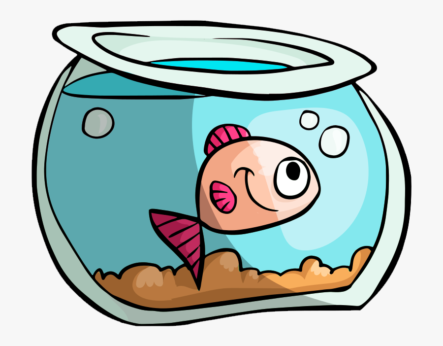 Fish Tank Vector Png Image - Fish In Tank Cartoon, Transparent Clipart