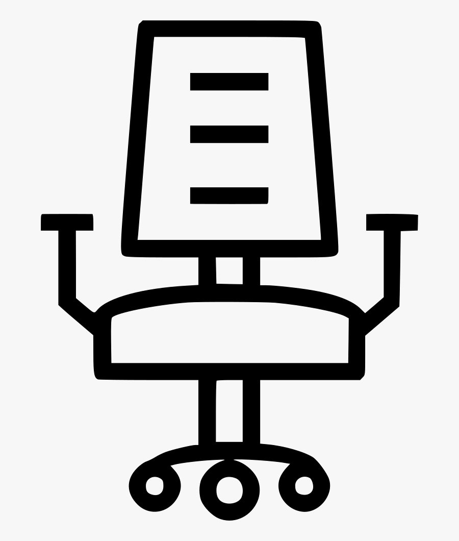 Transparent Furniture Clipart Free - Office Chair Icon Svg, Transparent Clipart