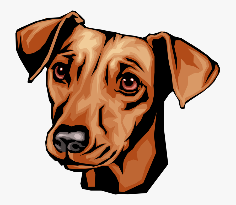 Vector Illustration Of Cute Dachshund Dog Head - Dachshund Dog Cute Vector, Transparent Clipart