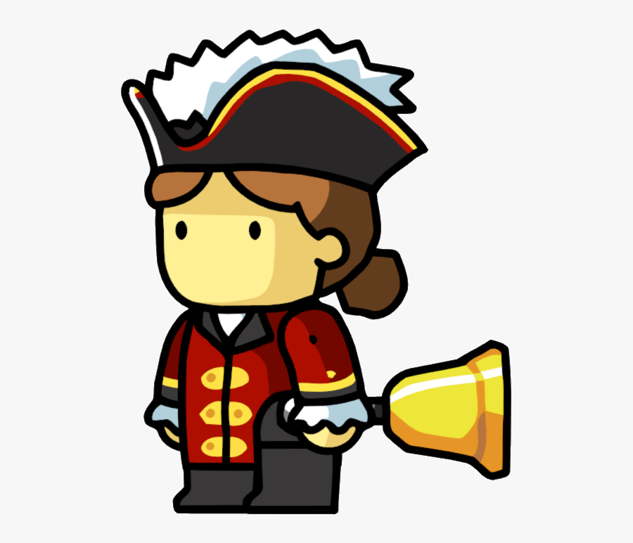 Clip Art Town Crier Clipart - Female Town Crier Cartoon, Transparent Clipart