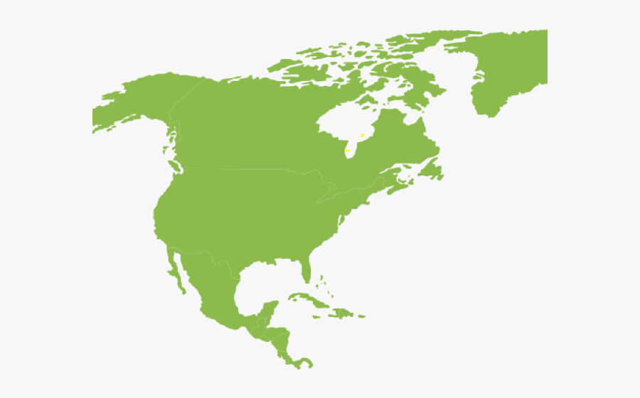 Transparent North America Clipart - North America Continent Png, Transparent Clipart