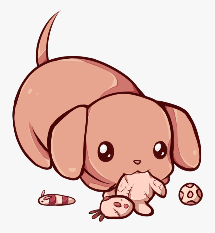 Dachshund Clipart Kawaii Graphics - Kawaii Dachshund, Transparent Clipart