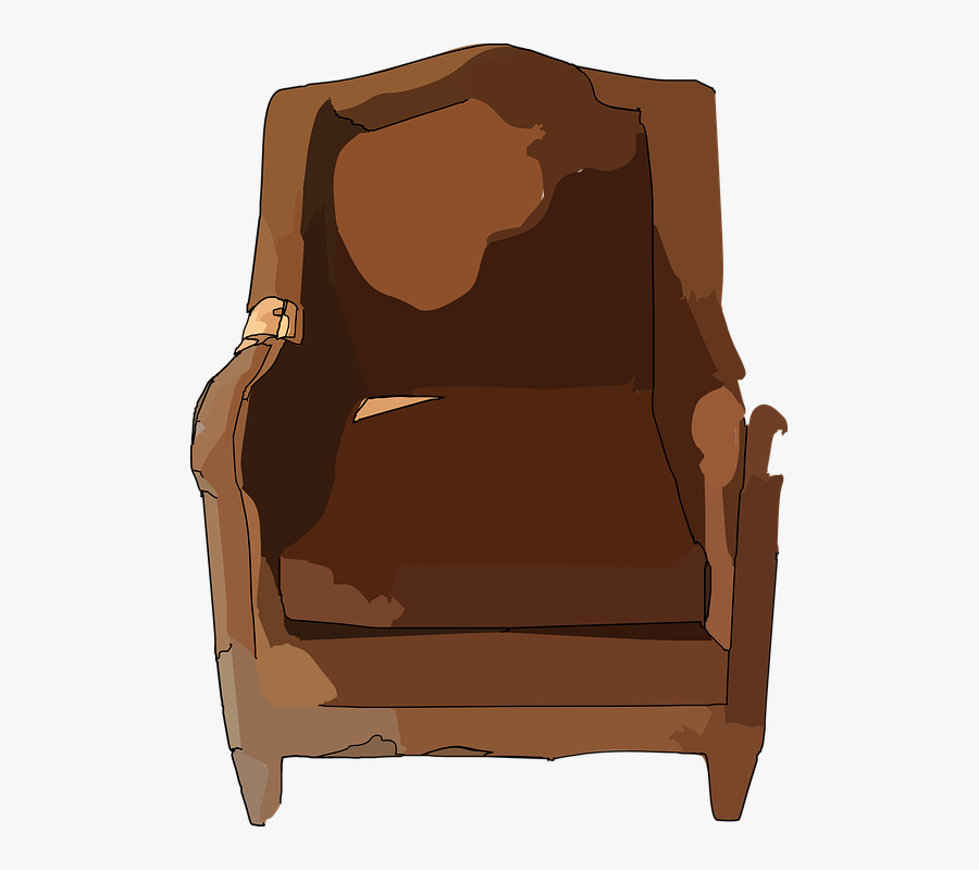 Chair, Furniture, Seat, Leather, Brown, Sofa, Couch - Broken Chair Cartoon Png, Transparent Clipart