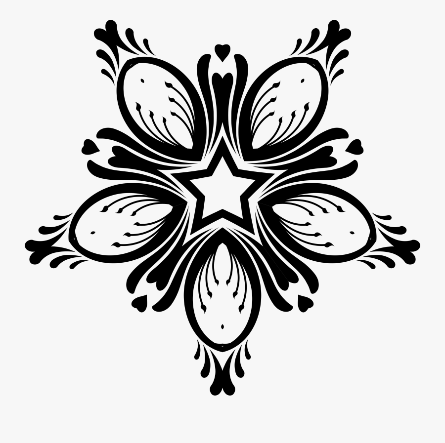 Symmetry,monochrome Photography,petal - Vector Design Line Art, Transparent Clipart
