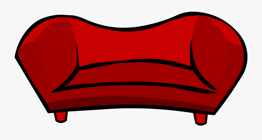 Sofa Clipart Red Couch - Imagenes De Un Sillon Animado, Transparent Clipart
