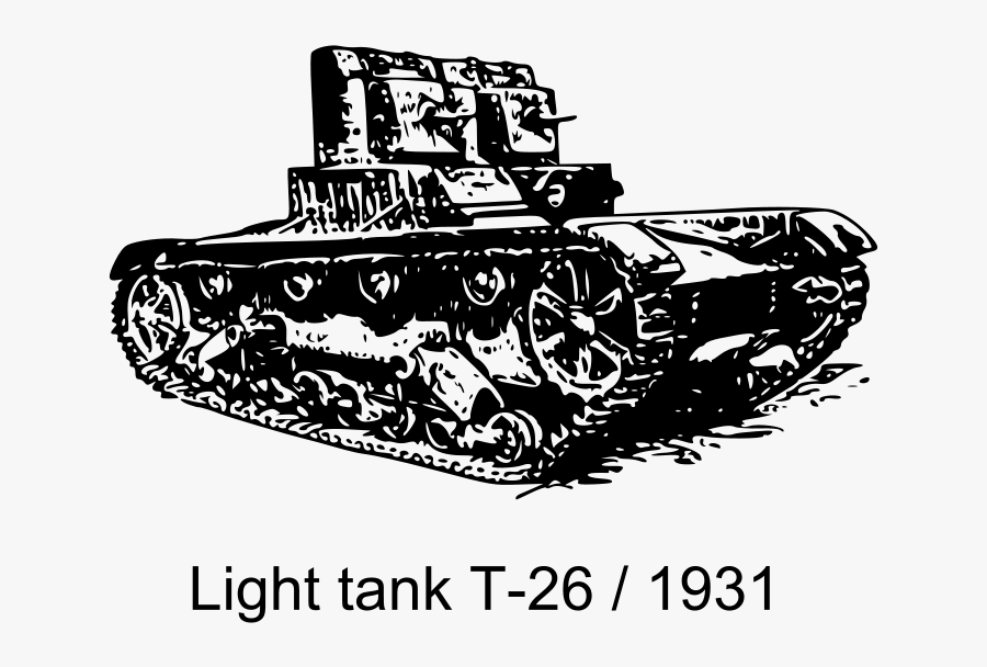 Light Tank T-26 1931 - T-26, Transparent Clipart