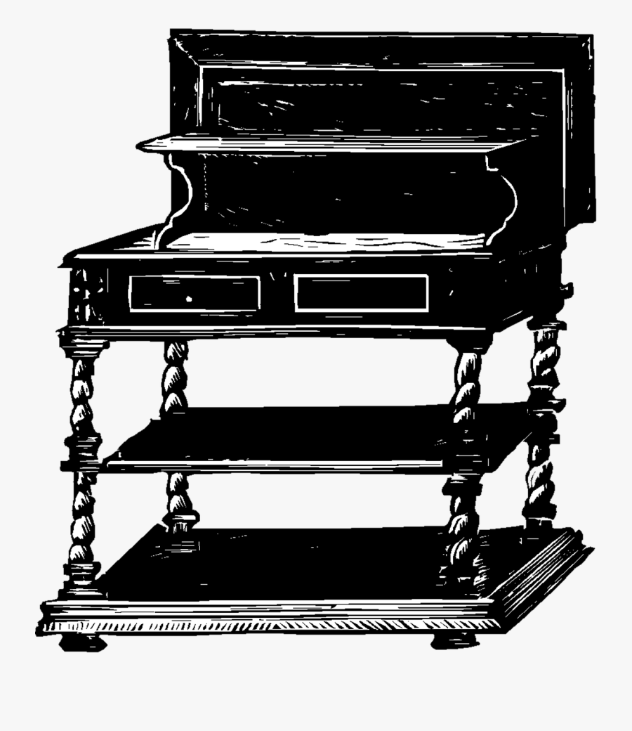 Old Vintage Furniture Art, Transparent Clipart