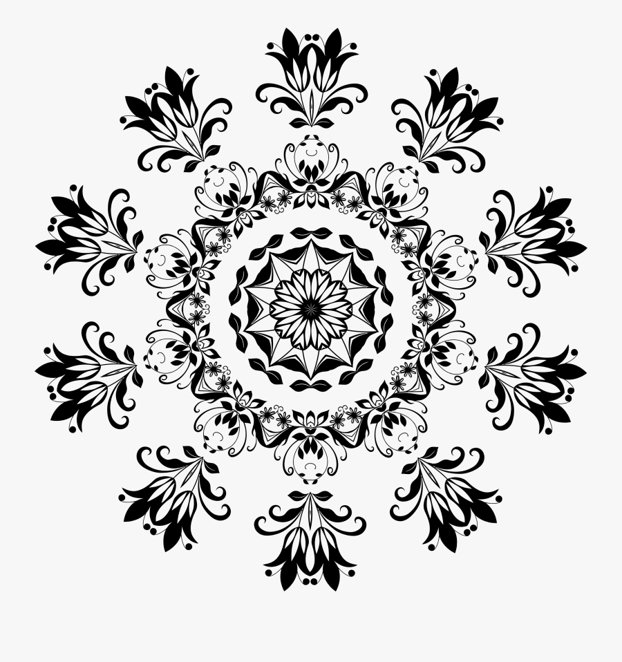 Flourishing Floral Design - Design Flower Clipart Png, Transparent Clipart