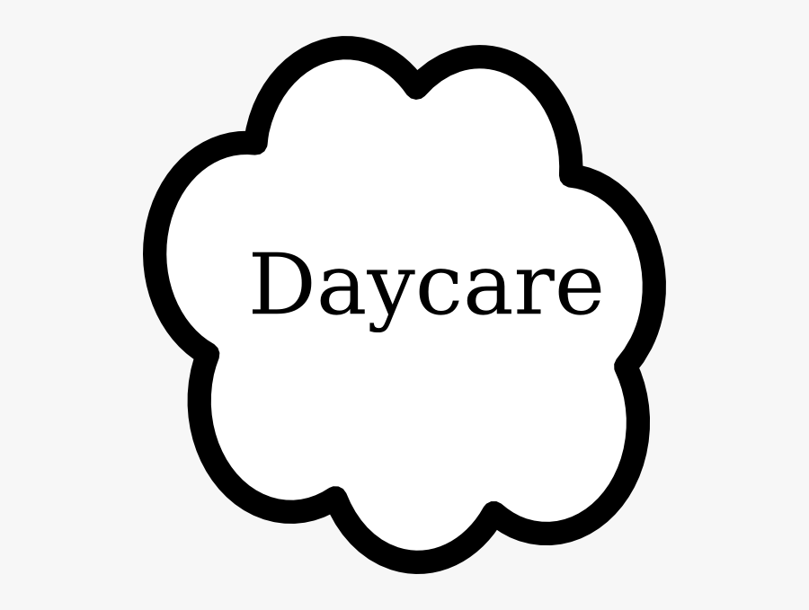 Baby Feet Heart Clipart - Daycare Clipart Black And White, Transparent Clipart