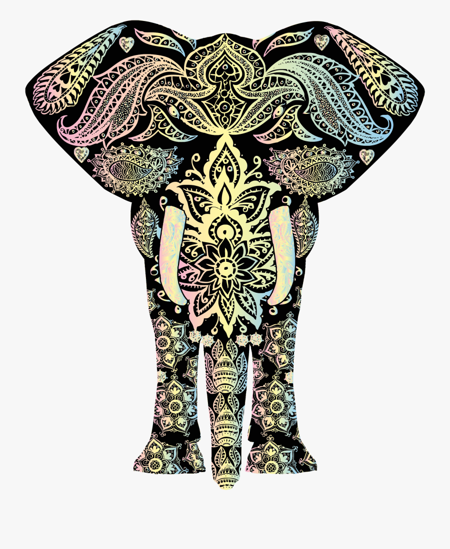 Costume Design,organism,visual Arts - Pattern Elephants, Transparent Clipart