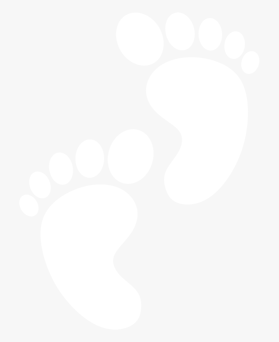 Baby Feet Clip Art Silhouette - Baby Feet Black Background, Transparent Clipart