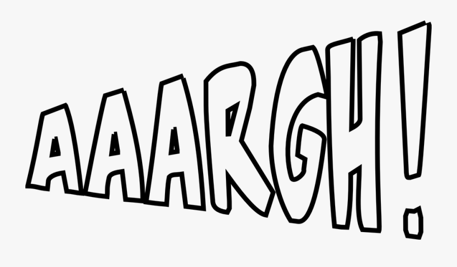 Black And White Onomatopoeia, Transparent Clipart