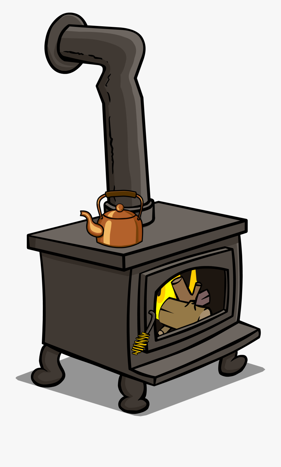 Wood Stove Cliparts Free - Wood Burning Stove Clip Art, Transparent Clipart