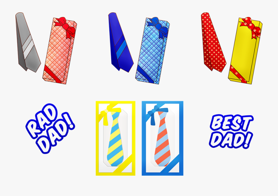 Father"s Day Gifts, Happy Father"s Day, Watches - ネクタイ プレゼント イラスト, Transparent Clipart