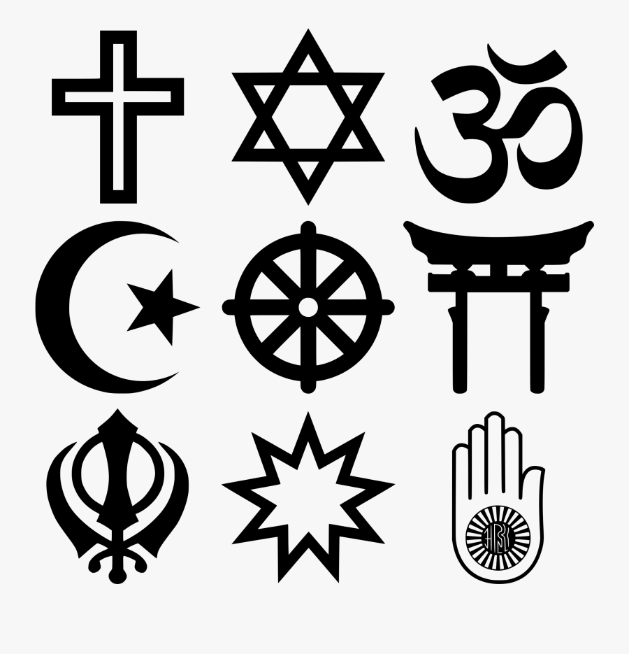 Religion Clipart Religious Diversity - Religious Symbols, Transparent Clipart