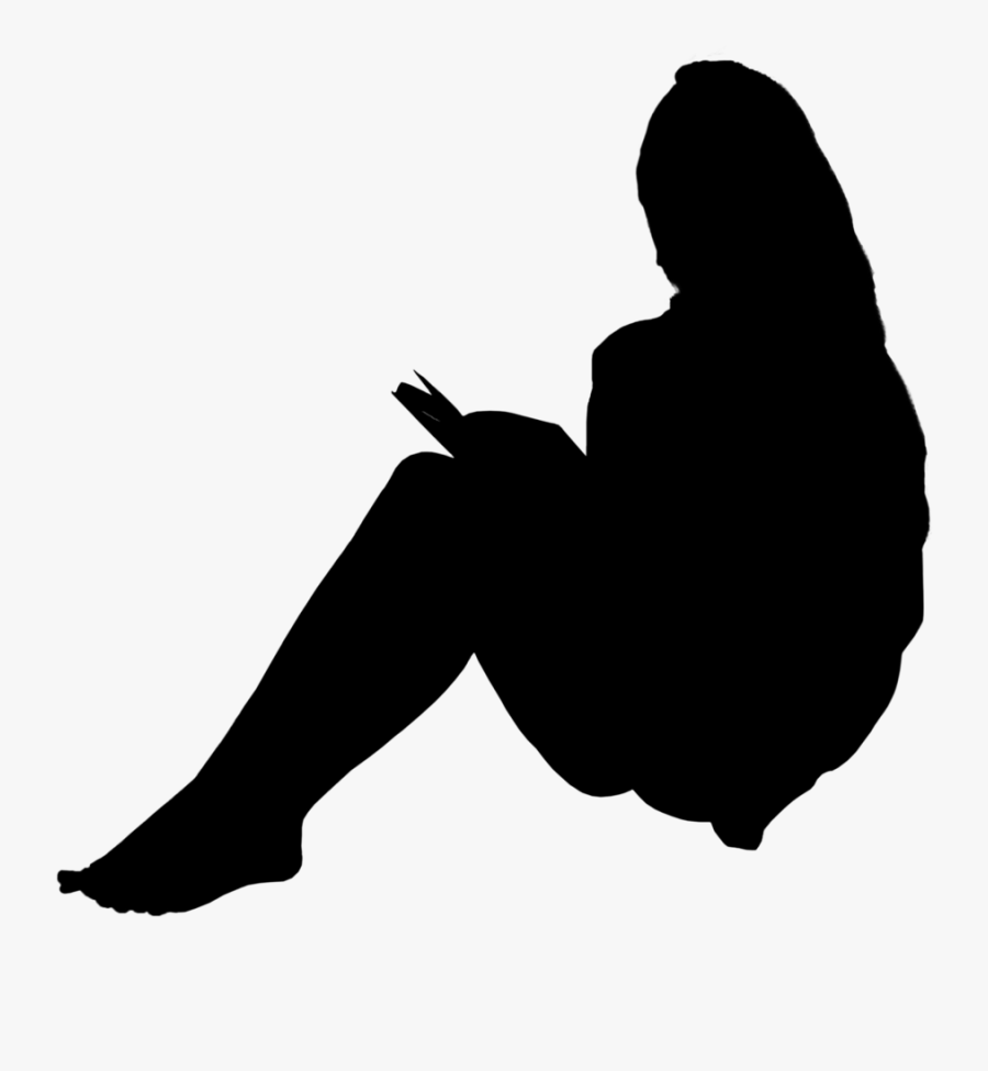 Transparent Diversity Clipart - Person Sitting Silhouette Png, Transparent Clipart