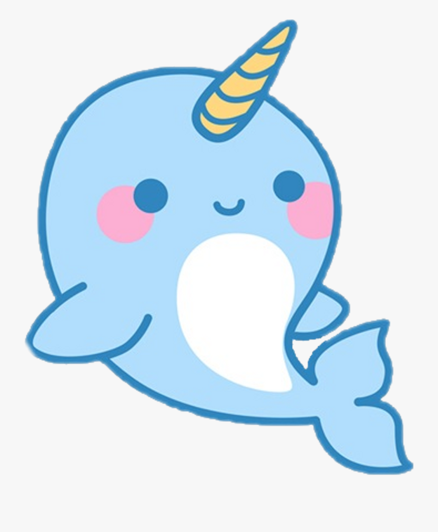 Cute Cartoon Narwhal Clipart , Png Download - Kawaii Cute Narwhal, Transparent Clipart