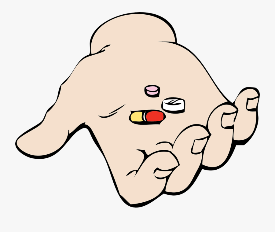 Hand And Pills - Pills Clip Art, Transparent Clipart