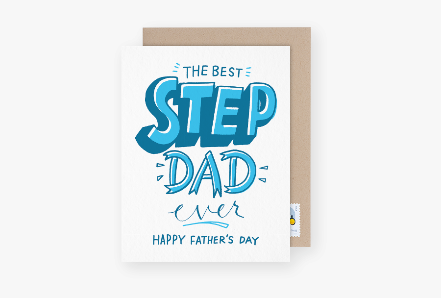 Father"s Day Card For Step Dad - Poster, Transparent Clipart