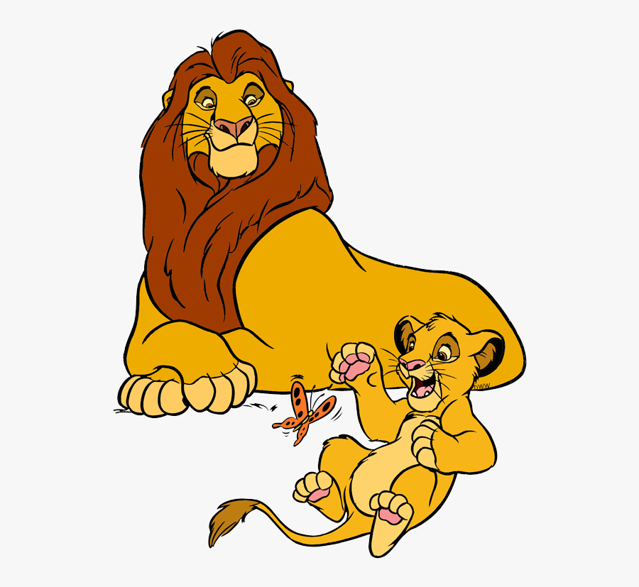 Simba Com Mufasa Png, Transparent Clipart