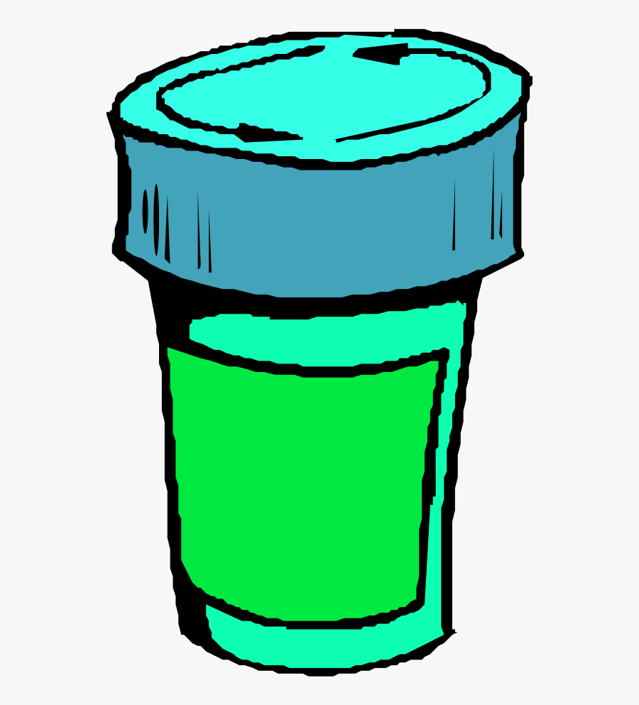 A Bottle For Pills - Prescription Bottle Free Clip Art, Transparent Clipart
