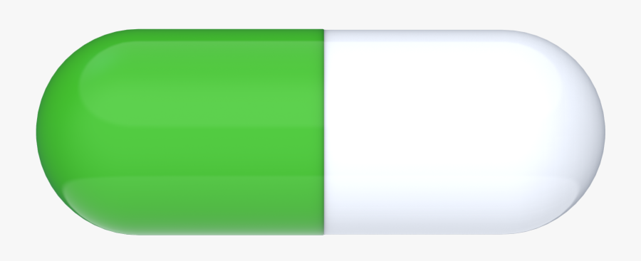Pills Clipart Green Capsule - Smiley, Transparent Clipart