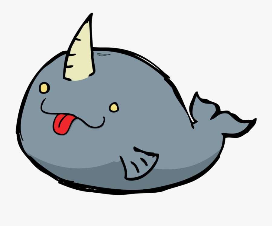 Clip Black And White Download Narwhal Clipart Cartoon, Transparent Clipart