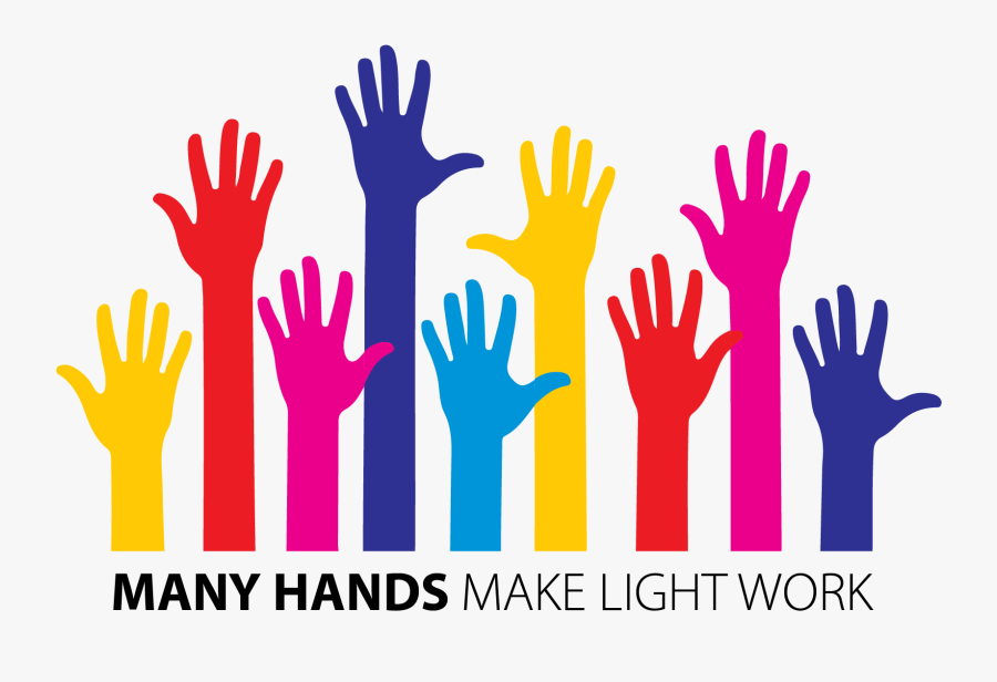 St Bridget Parish Clip Art For Christmas Church Bulletins - Many Hands Make Light Work Clipart, Transparent Clipart