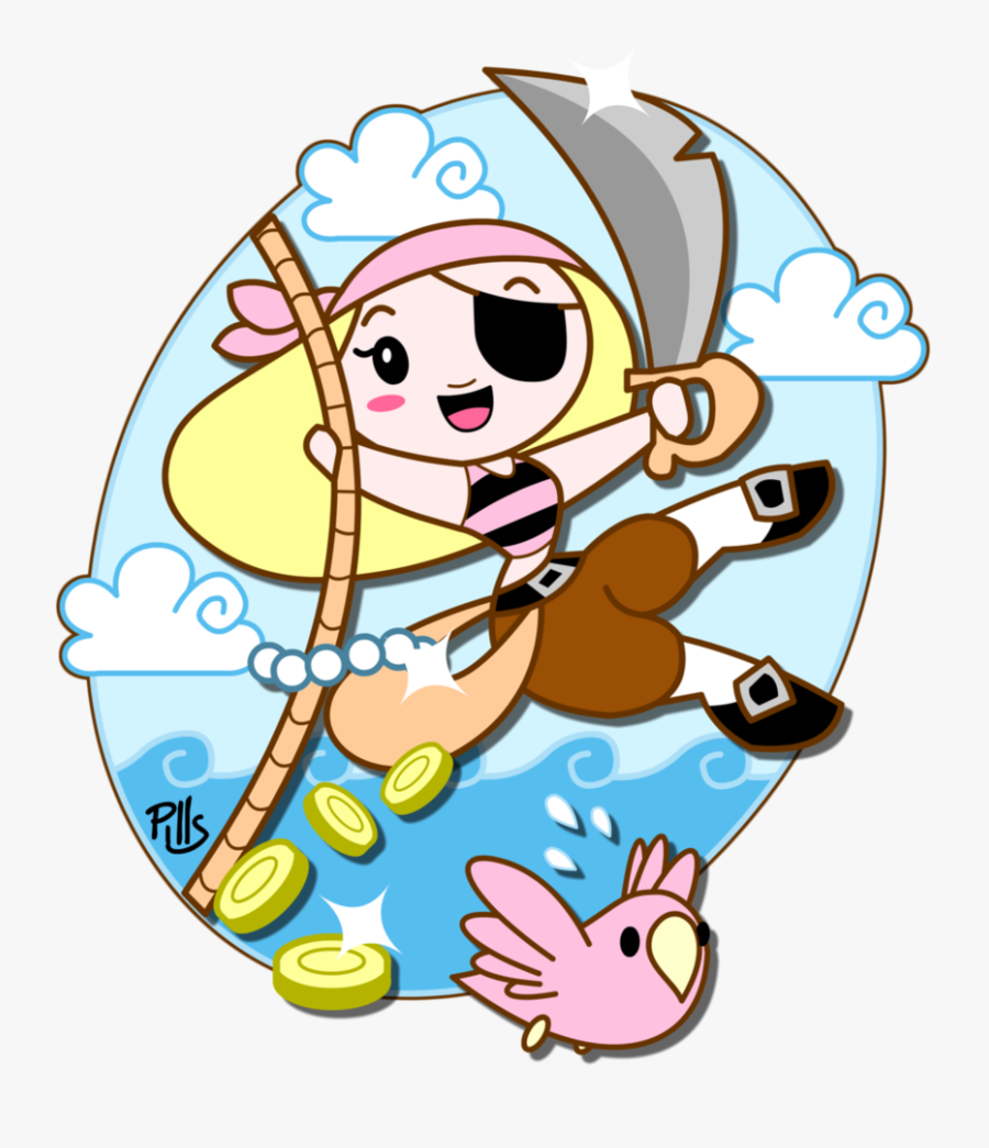 Pills Clipart Kawaii - Kawaii Pirate, Transparent Clipart