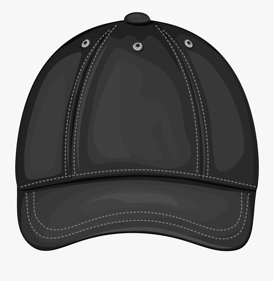 Black Baseball Cap Front Png Clipart - Portable Network Graphics, Transparent Clipart